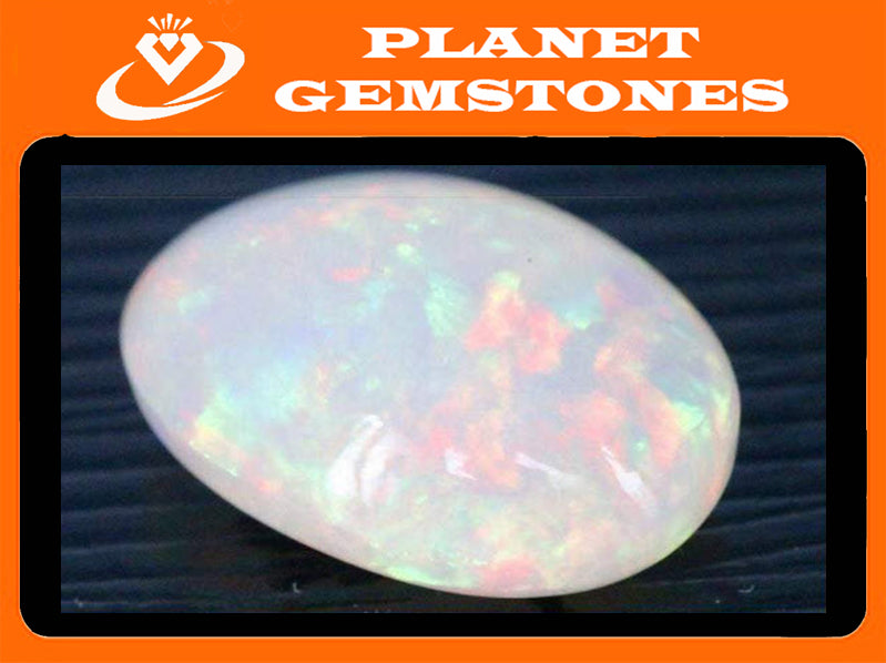 Natural Opal Ethiopian Opal Loose Ethiopian Opal Natural Welo Opal Rainbow Fire Opal Ethiopian Opal Cabochon Ethiopian Opal 19.7x14mm-Planet Gemstones