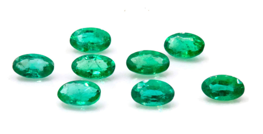 Natural Emerald May Birthstone Zambian Emerald oval Emerald Emerald green Diy Jewelry Supplies Emerald Gemstone 0.20ct 5x3mm-Emerald-Planet Gemstones