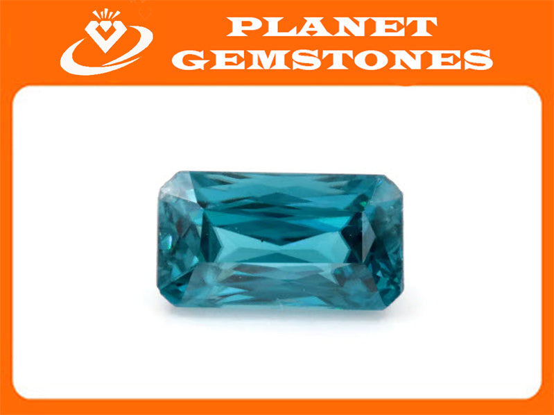 Natural Blue Zircon Cambolite Blue Zircon Natural Zircon December Birthstone Genuine Zircon Blue Zircon Stone 3.26ct 9.5x5.5mm-Planet Gemstones