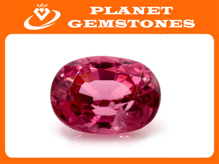 Natural Red Spinel Gemstone Genuine Spinel August birthstone Spinel Oval faceted 6x5mm Pink Spinel 1 stone 0.72ct Spinel Loose stone-Planet Gemstones
