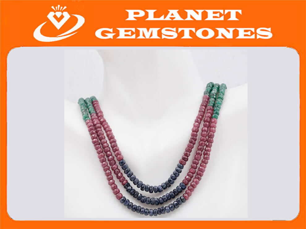 Genuine ruby beads Ruby bead necklace ruby gemstone beads ruby fuchsite beads necklace for women ruby necklace 2-3mm, 15 inch long SKU:108745,108746-Ruby-Planet Gemstones
