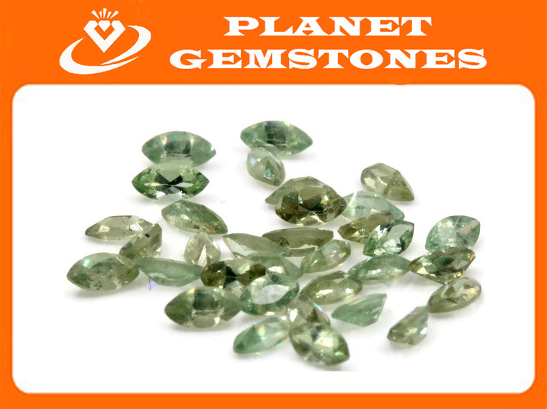 Natural Demantoid Garnet Melee Garnet Demantoid Garnet January Gemstone 4x2mm MQ 5PCS SET Loose Stone SKU:00111045-Planet Gemstones