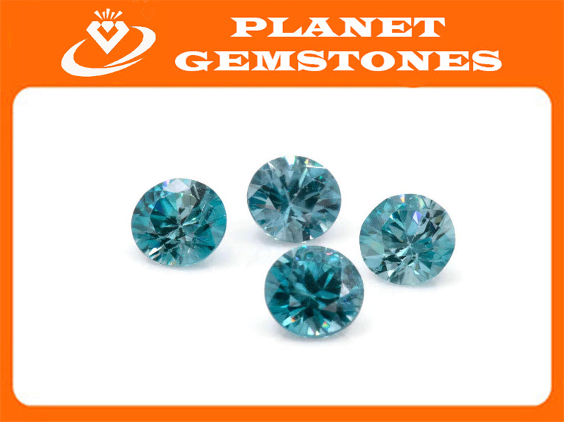 Blue Zircon 6mm-Planet Gemstones