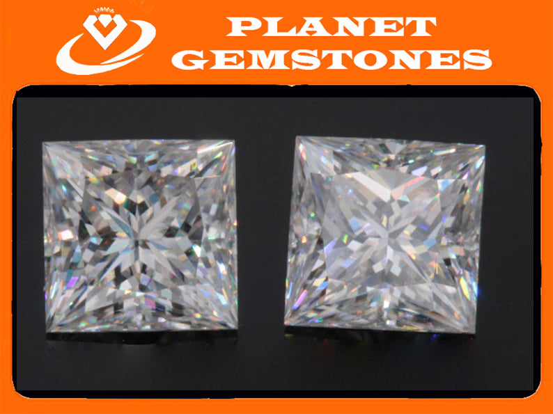 Moissanite Square 6mm-Planet Gemstones