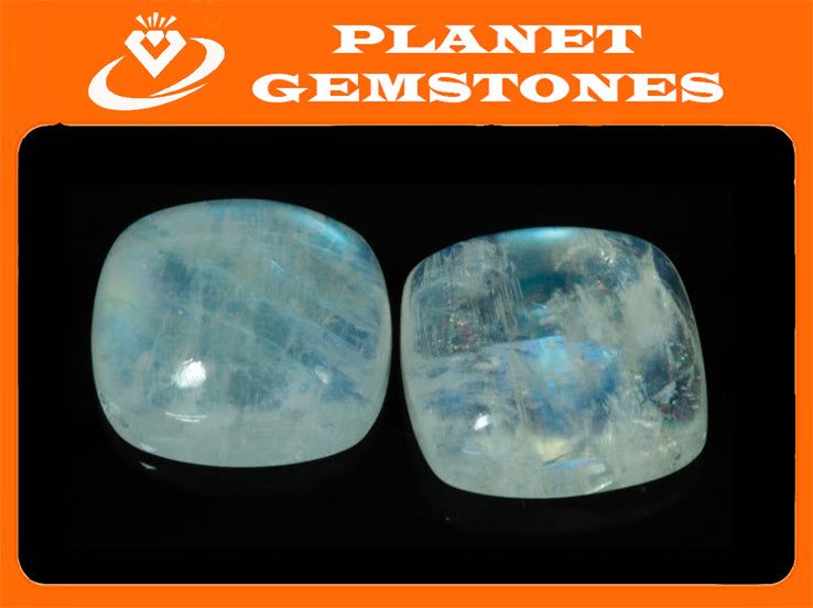 Moonstone Cabs 14mm-Planet Gemstones