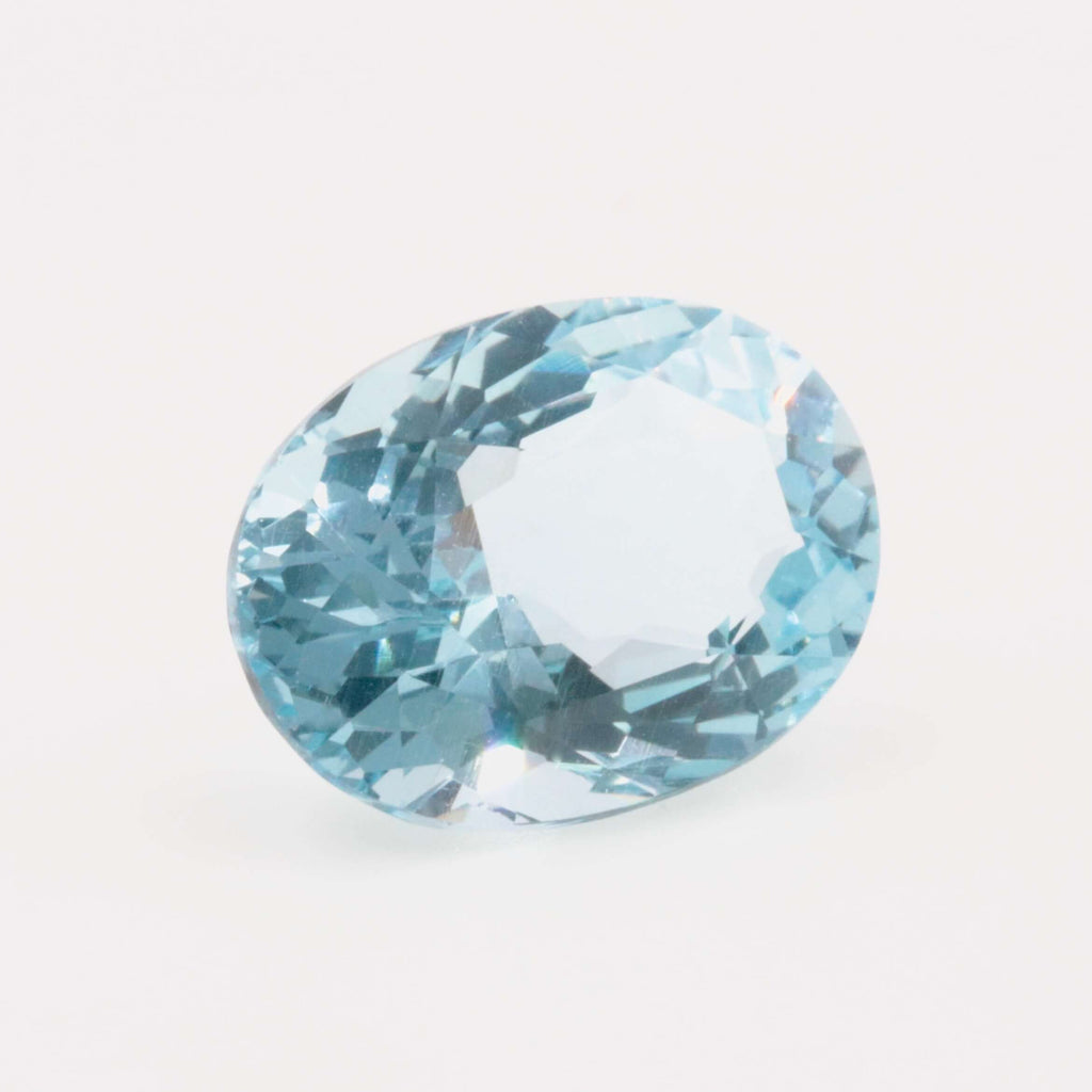 Natural Blue Aquamarine Loose Faceted Gemstone Genuine Aquamarine March Birthstone Loose Aquamarine Oval Aquamarine Stone 8.60 ct SKU 115557-Aquamarine-Planet Gemstones