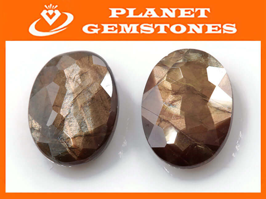 Gold Sheen Sapphire 8x6mm-Planet Gemstones