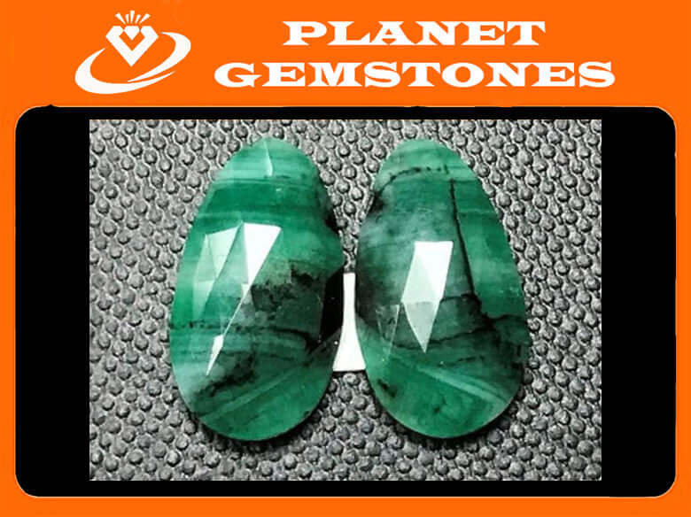 Emerald Natural Emerald May Birthstone Emerald Green Diy Jewelry Diy Jewelry Supplies Natural Emerald Rose Cut DIY Jewelry Supplies-Planet Gemstones