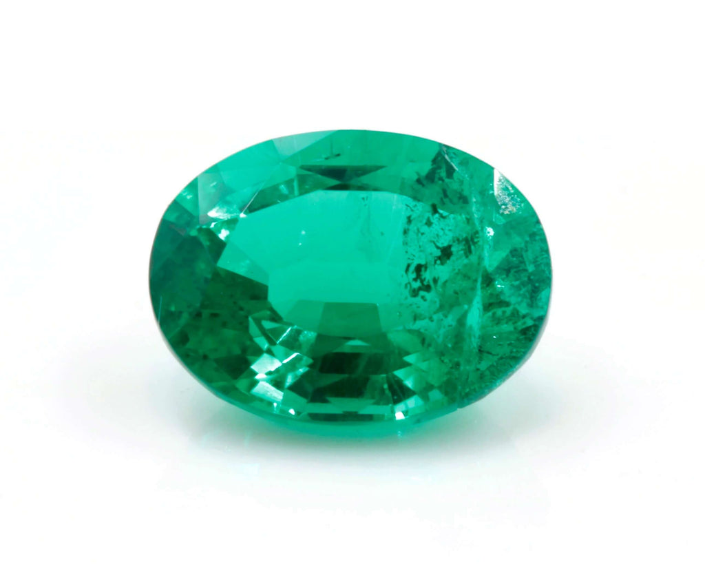 Emerald Colombian Emerald May Birthstone Genuine Created Emerald Emerald Gemstone Emerald Green Oval cut 8x6mm 1.32ct SKU: 114545-Emerald-Planet Gemstones