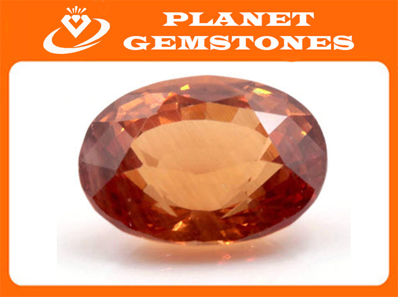 Spessartite | Natural Spessartite Garnet | Mandarin Spessartite Garnet | Orange Garnet |January Gemstone | OV 11x8.6mm 5.09ct SKU:112938-Planet Gemstones