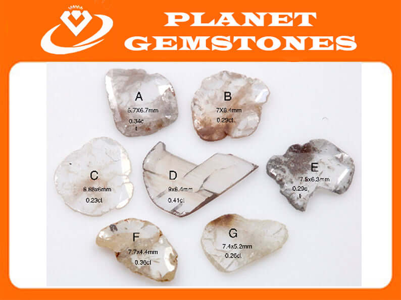 Diamond Rose Cut 5-9mm-Planet Gemstones