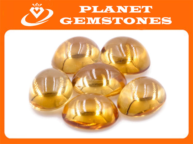 Citrine Cabochon 9x7mm-Planet Gemstones
