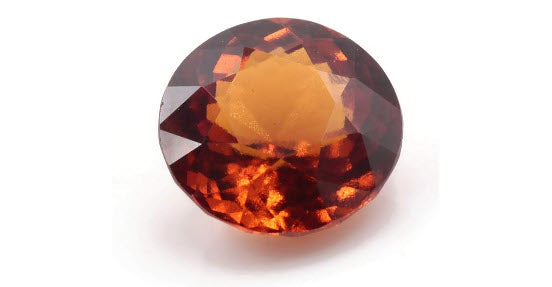Spessartite | Natural Spessartite Garnet | Mandarin Spessartite Garnet | Orange Garnet |January Gemstone | RD 9.5mm 3.67ct SKU:112948-Planet Gemstones