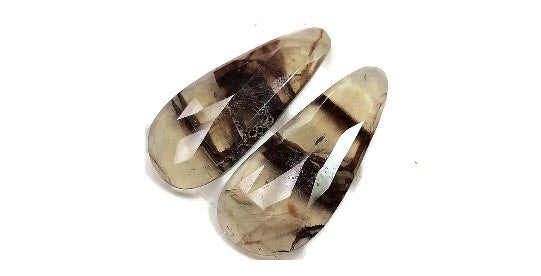 Natural Phantom Quartz Phantom Quartz Phantom Quartz rose cut Phantom Quartz cab DIY Jewelry Supply Supplies Landscape Quartz-Planet Gemstones