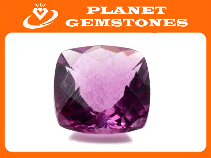 Natural Flourite Flourite Crystal Flourite Flourite Stone Pink Flourite SQ 10mm 5.45ct Loose Stone SKU:00110039 DIY Jewelry Supplies-Planet Gemstones