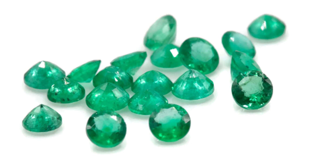 Emerald Natural Emerald May Birthstone Zambian Emerald Round Diy Jewelry Supplies Emerald gemstone 0.05ct 2.5mm Emerald Green-Emerald-Planet Gemstones