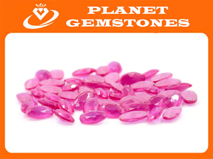 Lab grown Ruby 50pcs-Planet Gemstones