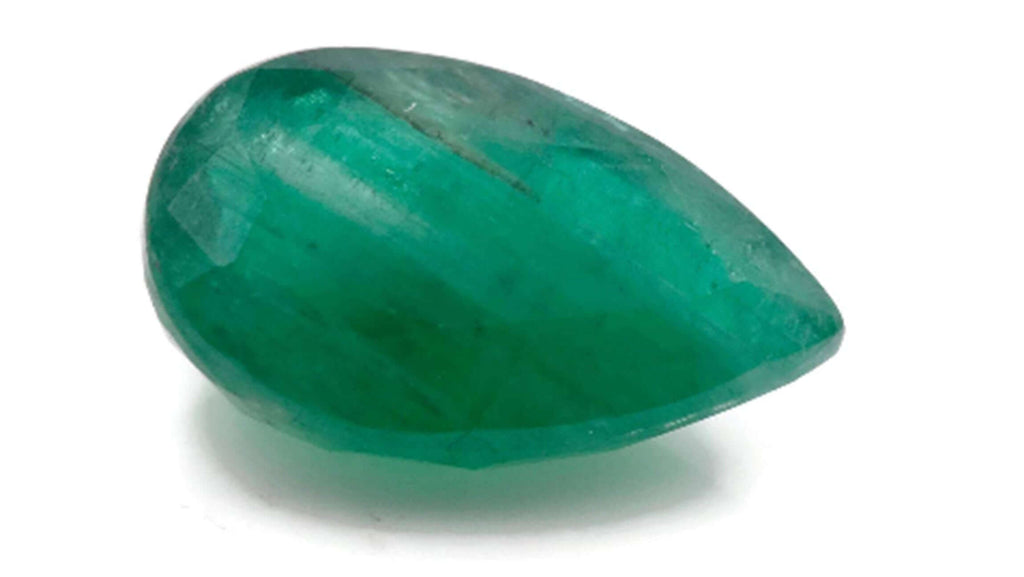 Emerald Natural Emerald May Birthstone Zambian Emerald Pear Emerald Gemstone loose gemstone 14.85x9mm, 5.73ct, Emerald Green-Emerald-Planet Gemstones