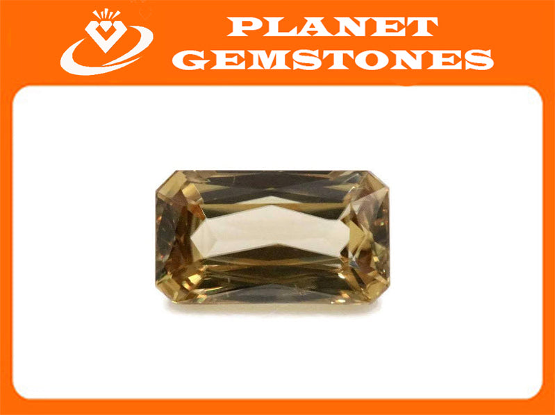 Natural Champagne Zircon Gemstone Faceted Zircon Loose Stone December Birthstone Genuine Champagne Zircon 17x9MM EM DIY Jewelry Supplies-Planet Gemstones