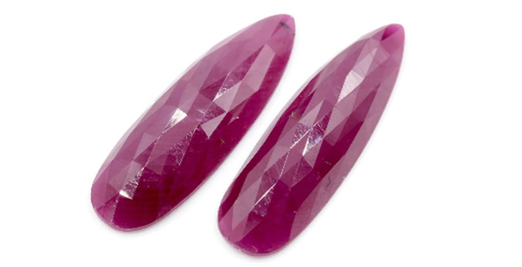 Ruby Rose Cut 32x9mm-Ruby-Planet Gemstones