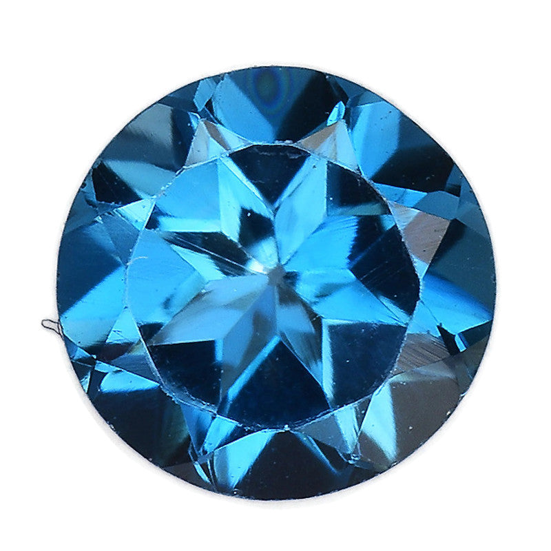 Topaz Round 6mm-Blue Topaz-Planet Gemstones