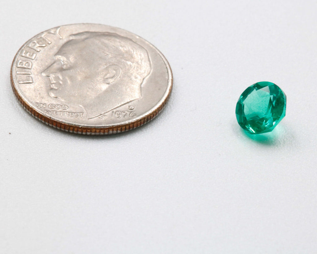 Hydro Emerald Round 6mm-Emerald-Planet Gemstones