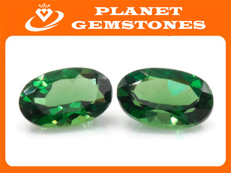 Natural Chrome Tourmaline Gemstone green stone natural chrome stone green tourmaline gems round 3x5mm 0.45ct DIY Jewelry Supplies-Tourmaline-Planet Gemstones
