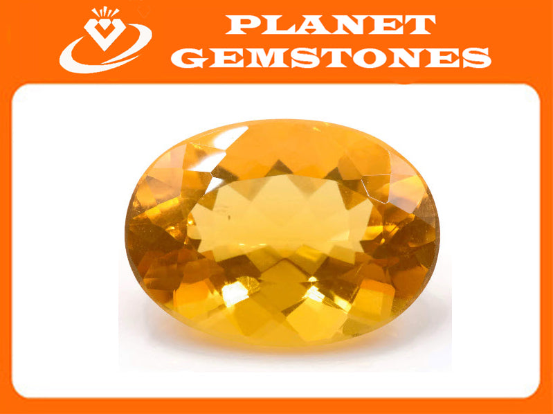 Natural Fire Opal Mexican Fire Opal October birthstone Oange Gemstone Fire Opal Gemstone Faceted Fire Opal Faceted Oval, 18x13mm, 8.64ct,-Planet Gemstones
