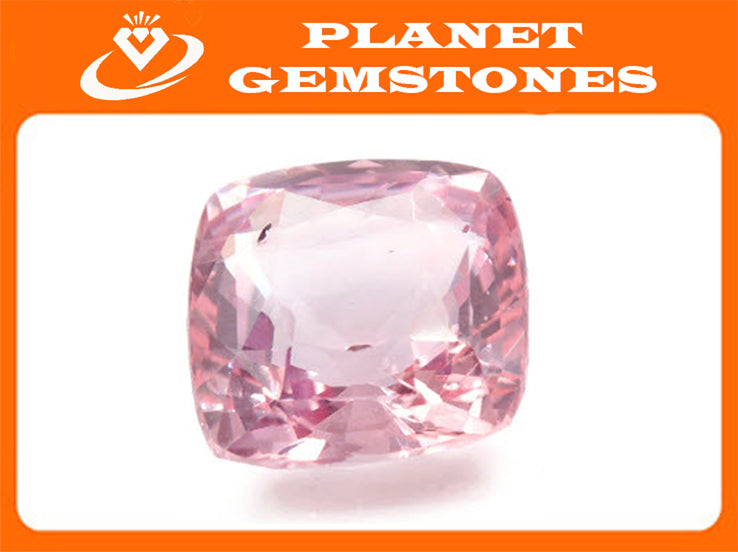 Natural Padparadscha sapphire 6.44x6.40mm 1.94ct Sapphire Gemstone Jewelry September Birthstone wedding gemstone SKU: 112910-Planet Gemstones