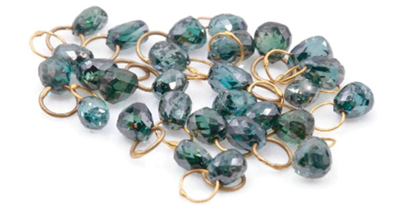 Blue Diamond Briolette 4x3mm