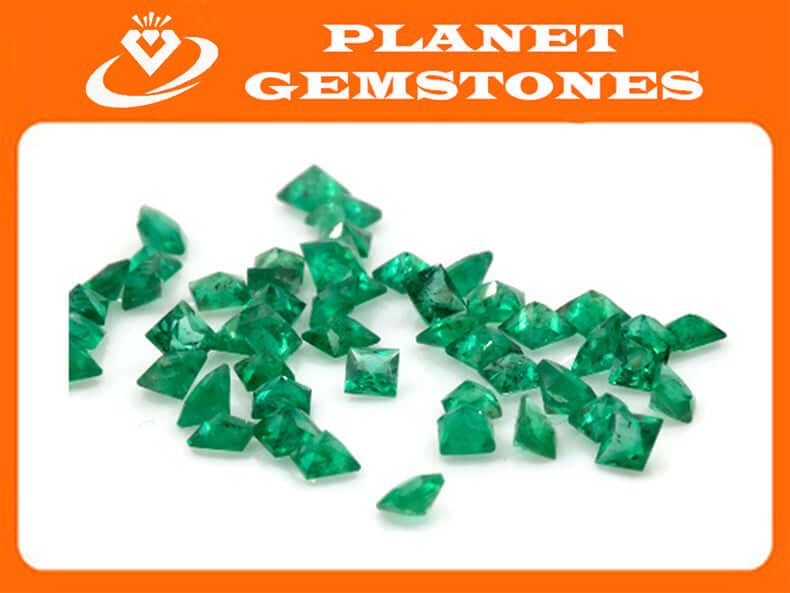 Emerald Square 2mm-Emerald-Planet Gemstones