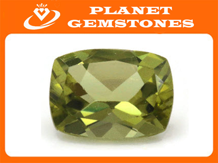 Natural Green Peridot Gemstone CUS 8x6mm 1.50ct August Birthstone DIY Jewelry Supplies Loose Gemstone Genuine Peridot SKU:113028-Planet Gemstones
