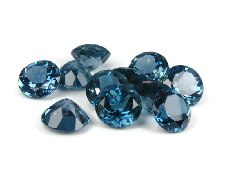 Topaz Round 9mm-Blue Topaz-Planet Gemstones