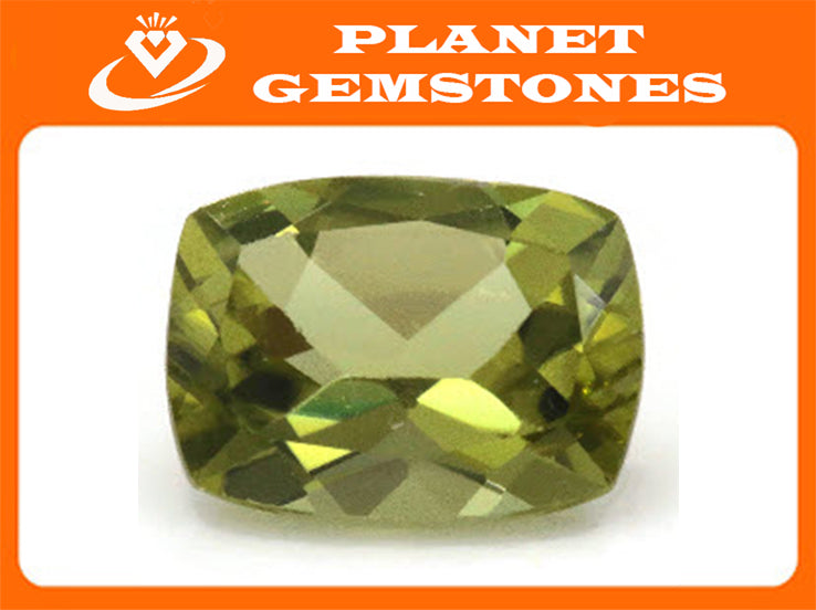 Natural Green Peridot Gemstone CUS 7x5mm 1.25ct August Birthstone DIY Jewelry Supplies Loose Gemstone Genuine Peridot SKU:113046-Planet Gemstones