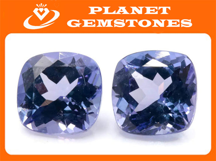 Tanzanite Cushion 6mm-Tanzanite-Planet Gemstones
