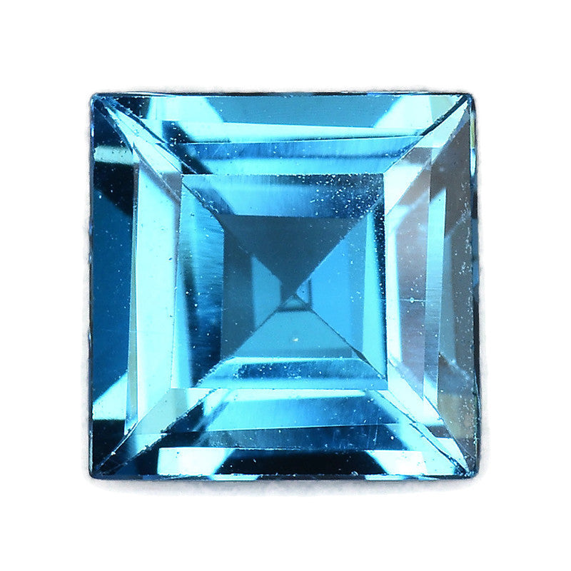 Topaz Square 7mm-Blue Topaz-Planet Gemstones