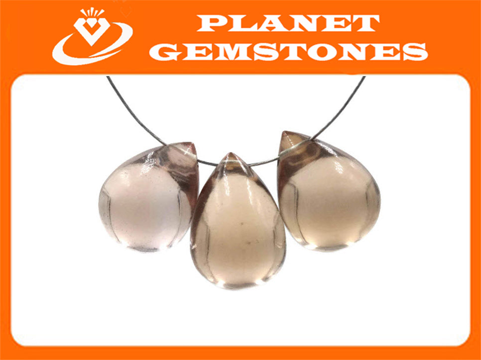 Champagne Quartz Drops-Planet Gemstones
