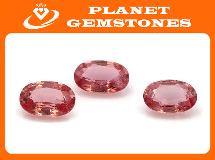 Padparadscha sapphire 6x4mm-Planet Gemstones