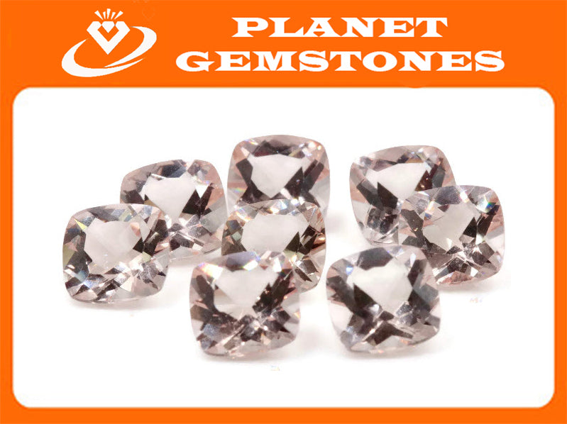 Morganite Cushion 7mm-Planet Gemstones