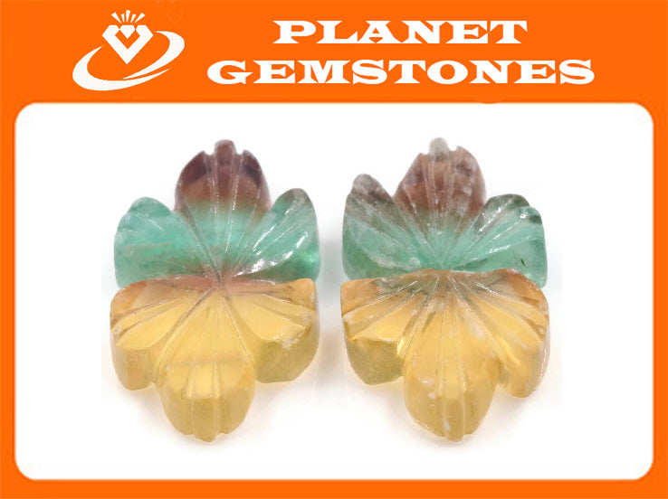 Flourite fancy 13x24mm-Planet Gemstones