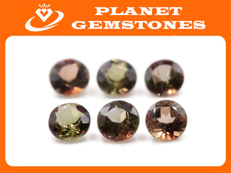 Natural Andalusite Andalusite Gemstone Genuine Andalusite Poor Man Alexandrite Faceted Andalusite DIY ANDALUSITE Faceted Round 5mm 0.49ct-Planet Gemstones