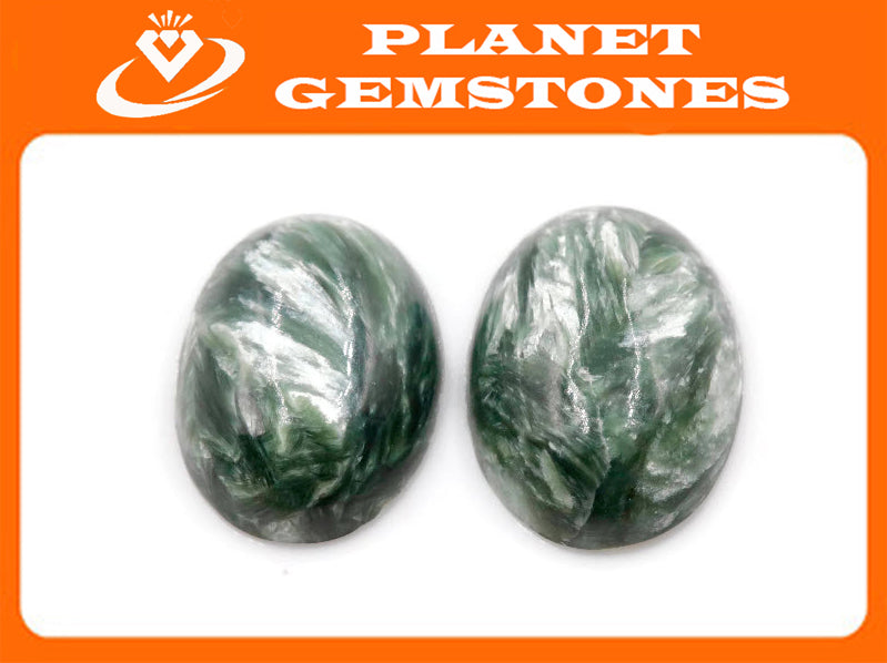Serpentine Oval 12x16mm-Planet Gemstones