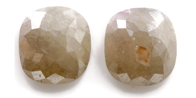 Diamond Rose Cut 8x7mm-Planet Gemstones