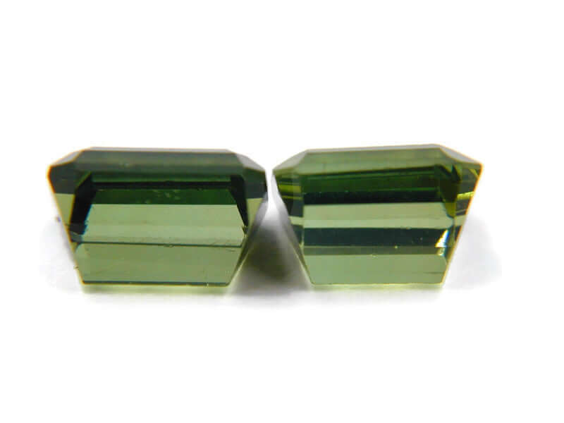 Green Tourmaline Octagon 7x6mm-Tourmaline-Planet Gemstones