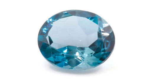 Blue Topaz Natural Blue Topaz London Blue topaz December BirthStone Jewelry Supply DIY Jewelry Supplies 9x7mm OV 2.0ct SKU:12884-Planet Gemstones