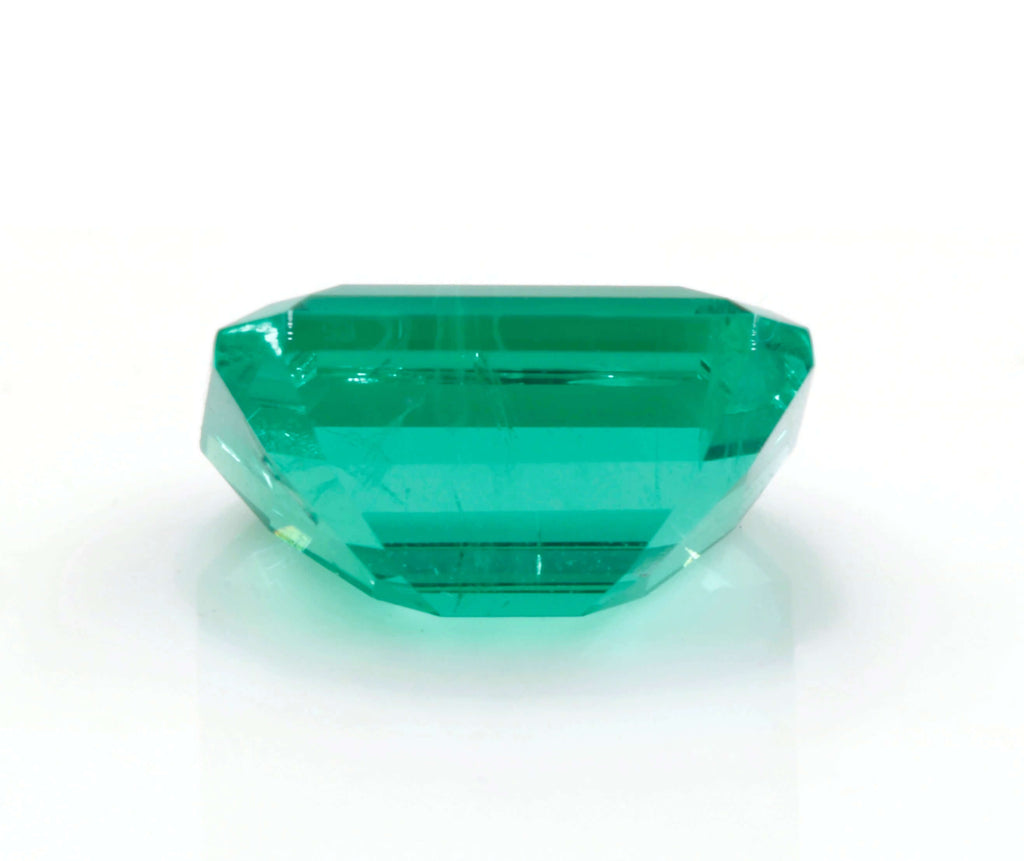 Created Emerald Loose Emerald May Birthstone Created Emerald Emerald Gemstone Emerald Green Emerald Ocatagon 8x6mm SKU:114533-Emerald-Planet Gemstones