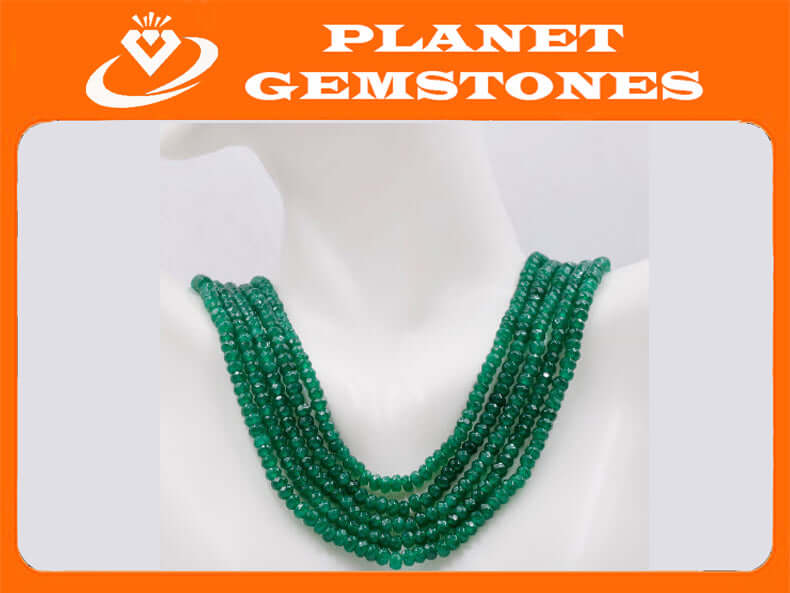 Genuine Emerald Quartz Beads Emerald Quartz Necklace Green gemstone Beads Emerald Gemstone Beads Green Jade Necklace Jade Bead NecklaceSKU:113270-Emerald-Planet Gemstones