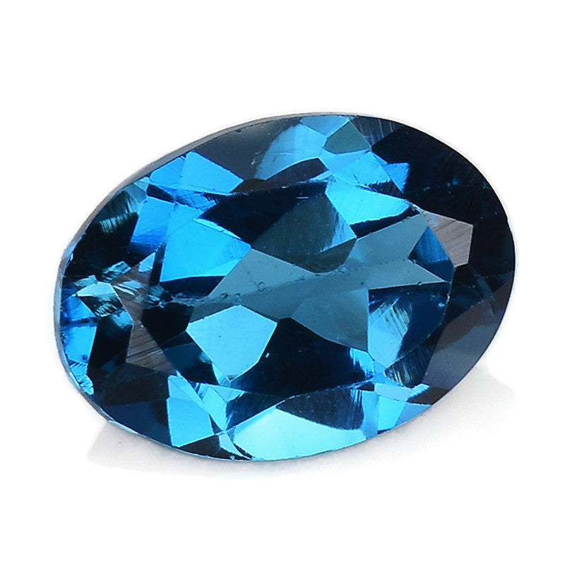 Natural Blue Topaz Gemstone Genuine Blue Topaz Faceted November Birthstone Blue Topaz Loose Blue Topaz 7x5mm 2.12cts SKU:114464-Blue Topaz-Planet Gemstones