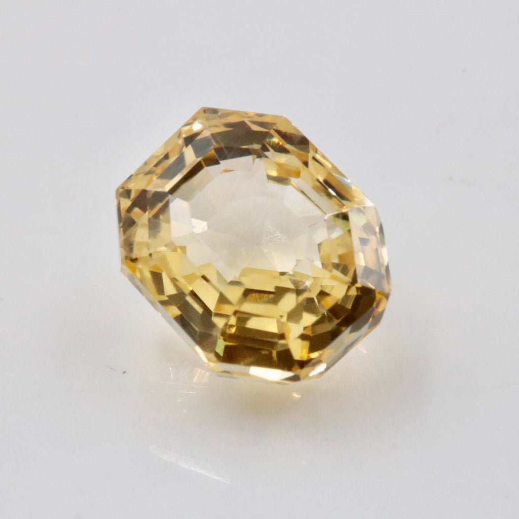 Natural Yellow Sapphire Faceted Gemstone Genuine Sapphire September Birthstone Asscer Cut Stone Sapphire Loose Stone Sapphire 2.80 ct SKU 115657-Sapphire-Planet Gemstones