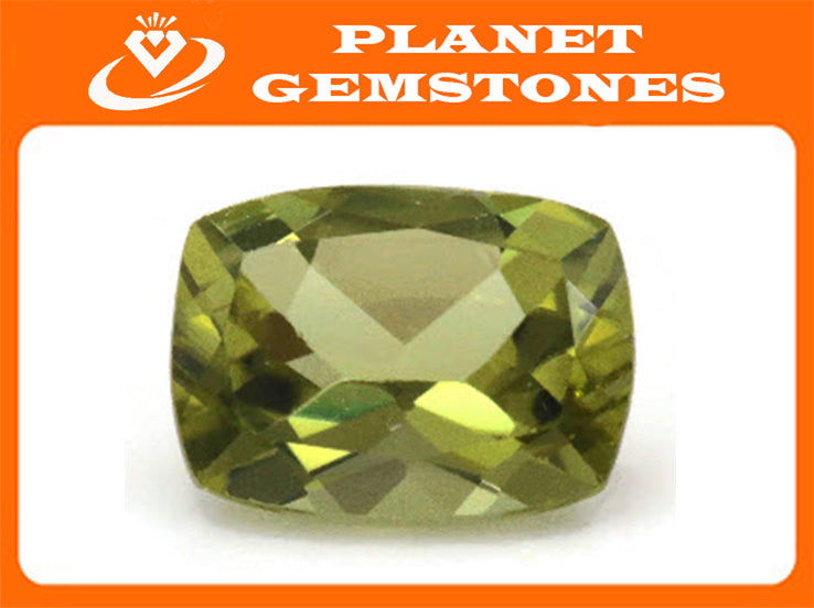 Natural Green Peridot Gemstone CUS 7x5mm 1.25ct August Birthstone DIY Jewelry Supplies Loose Gemstone Genuine Peridot SKU:113129-Planet Gemstones